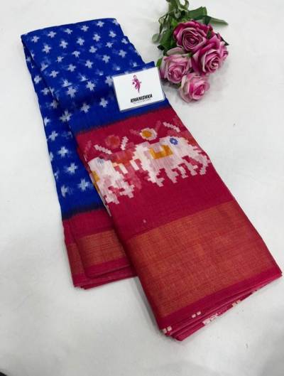 Ikkat Vol 3 By Meraki Fancy Cotton Dailywear Saree Collection